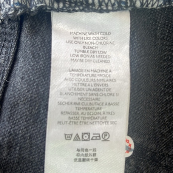 NWT Pilcro Anthropologie - the cigarette black jeans - size 22W - Picture 7 of 9